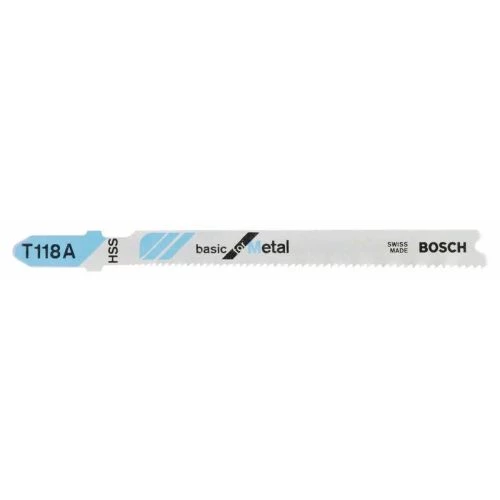 Lames de scie sauteuse Bosch T 118 A Basic pour le métal 3 Lames de scie sauteuse Bosch T 118 A Basic pour le métal