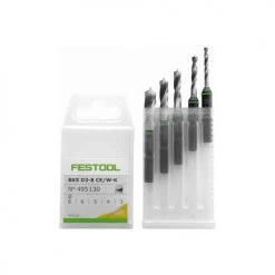 Coffret de forets 1/4'' hélicoïdaux Festool BKS D 3-8 CE/W-K