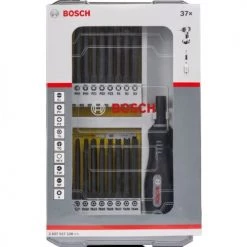 Coffret de vissage Bosch EXTRA HARD 37 pièces avec poignée -Accessoire à emmanchement cylindrique Soldes Boutique AFD 141139