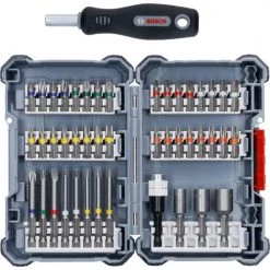 Coffret d'embouts 44 pièces Pick & Collect extra hard + tournevis manuel Bosch