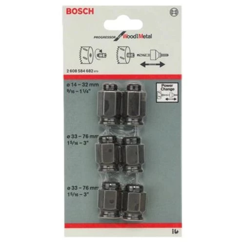 Pack de 6 adaptateurs de transition Bosch pour scies-trépans - 2608584682 4 Pack de 6 adaptateurs de transition Bosch pour scies-trépans - 2608584682 – Image 2