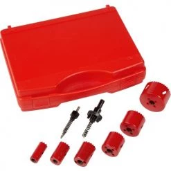Coffret de 5 scies trépans Sam outillage avec accessoires - 705-C-8