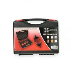 Coffret de 9 trépans HSS bi-métal spécial serrurier Hanger -Accessoire à emmanchement cylindrique Soldes Boutique AFD 177239