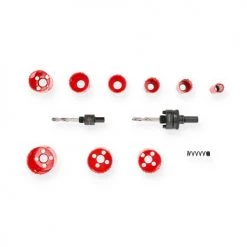 Coffret de 9 trépans HSS bi-métal spécial serrurier Hanger -Accessoire à emmanchement cylindrique Soldes Boutique AFD 177241