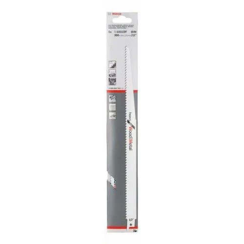 Lames de scie sabre Bosch S 1411 DF Heavy for Wood and Metal 4 Lames de scie sabre Bosch S 1411 DF Heavy for Wood and Metal – Image 2