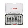 Coffret de fraises à araser et de bordage 6 pièces Bosch -Accessoire à emmanchement cylindrique Soldes Boutique AFD 82854
