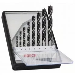 Coffret de mèches à bois hélicoïdales Bosch - set de 8 pièces