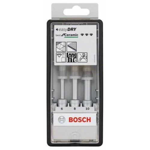 Coffret de 3 forets diamantés Bosch Easy Dry Robuste line 4 Coffret de 3 forets diamantés Bosch Easy Dry Robuste line – Image 2